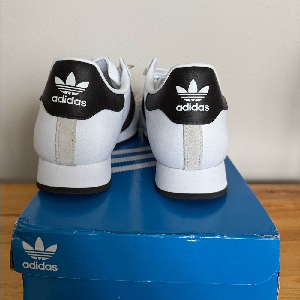 Adidas Samoa White and Black Shoes Men’s 8.5 - Picture 5 of 8